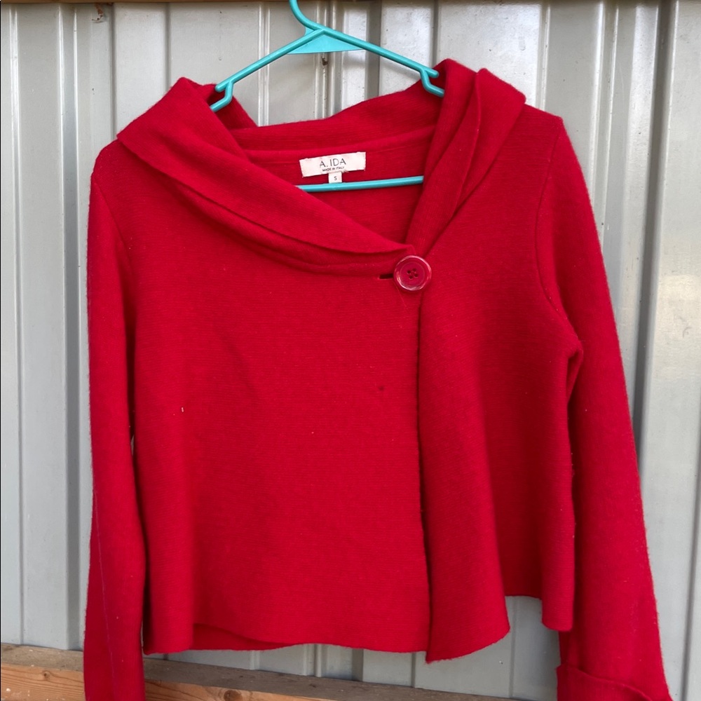 Alba Vibrant Red Knit Sweater